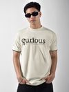 White HD Embroidered Dual Sleeves Oversized T-Shirt