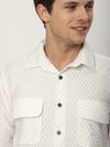White Terry Textured Shirt