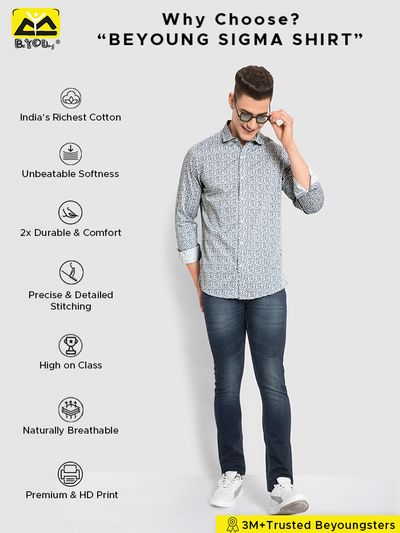 Mini Leaf Printed Shirts for Men Trending Printed Shirts for Men