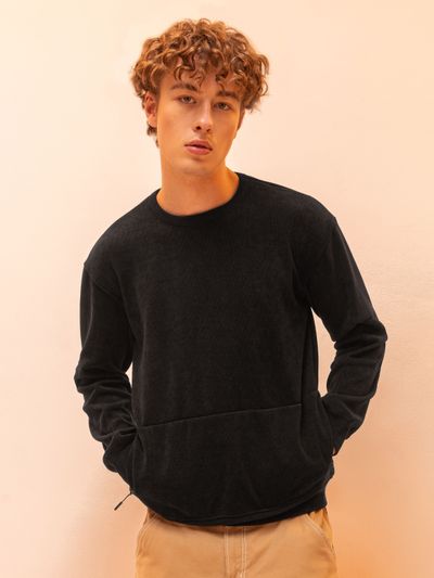 Black cheap mens sweatshirt