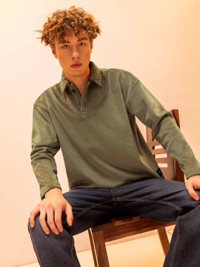 Corduroy sweatshirt hot sale