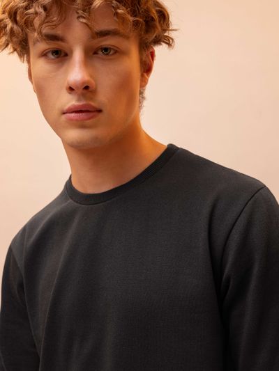 Solid Black Men Sweatshirts Solid Black Men Sweatshirts