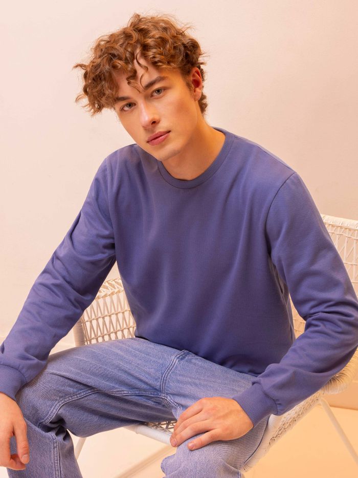 Buy Solid Dark Purple Men Sweatshirts Online in India Beyoung