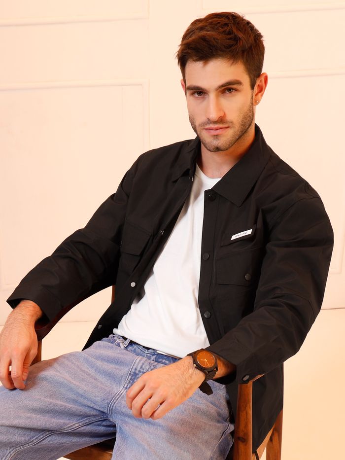 Black discount casual jacket