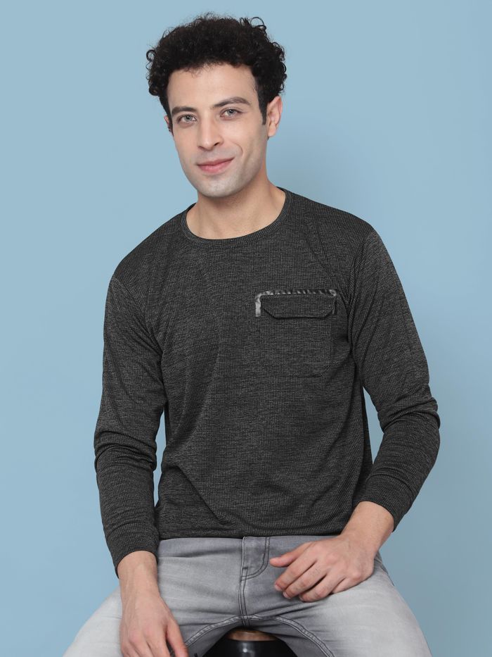 Buy Charcoal Blue Sweatshirt for Men