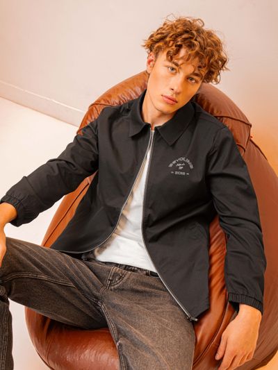 Pitch Black Reflective Windcheater Jacket for Men waterproof windcheater for men,