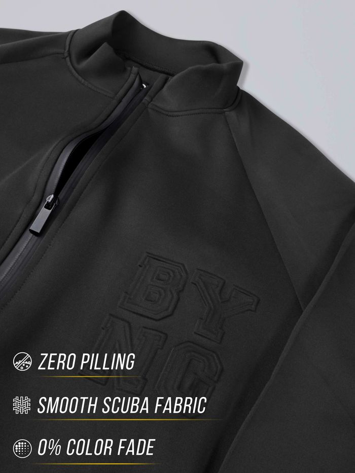 Buy Rich Black Scuba Jacket for Men Online in India -Beyoung