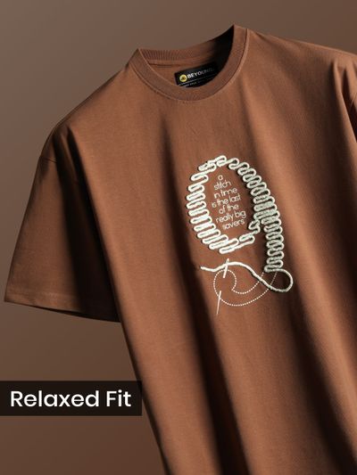 Brown Stitch In Time T-shirt Brown Stitch In Time T-shirt