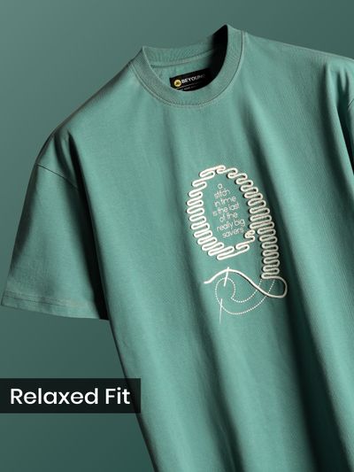 Sea Green Stitch In Time T-shirt Sea Green Stitch In Time T-shirt