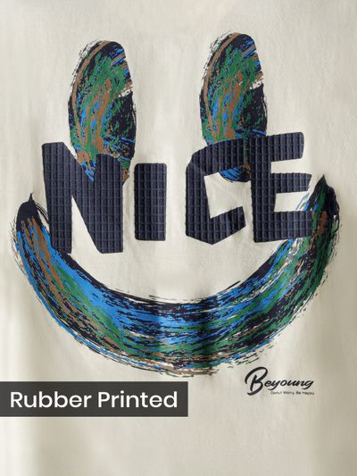 Off White Smiley Rubber Printed T-shirt Off White Smiley Rubber Printed T-shirt