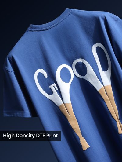 Royal Blue Beyoung Back Printed Tshirt