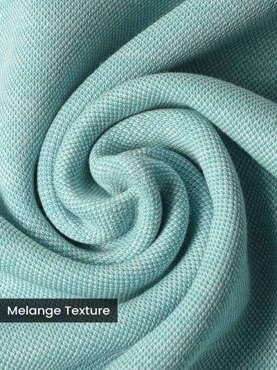 Mint Blue Melange Polo T-shirt Mint Blue Melange Polo T-shirt