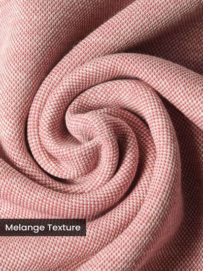 Rose Shadow Melange Polo T-shirt Rose Shadow Melange Polo T-shirt