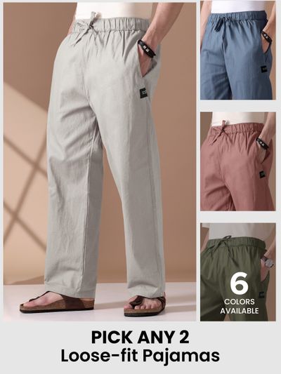 Loose fitting pajama pants hot sale