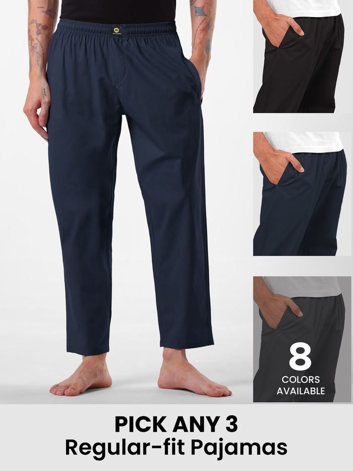Pick Any 3 Regular fit Pajamas Combo