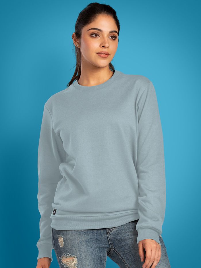 Light blue hotsell sweatshirt women