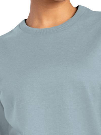 Plain Sky Blue Sweatshirt for Women