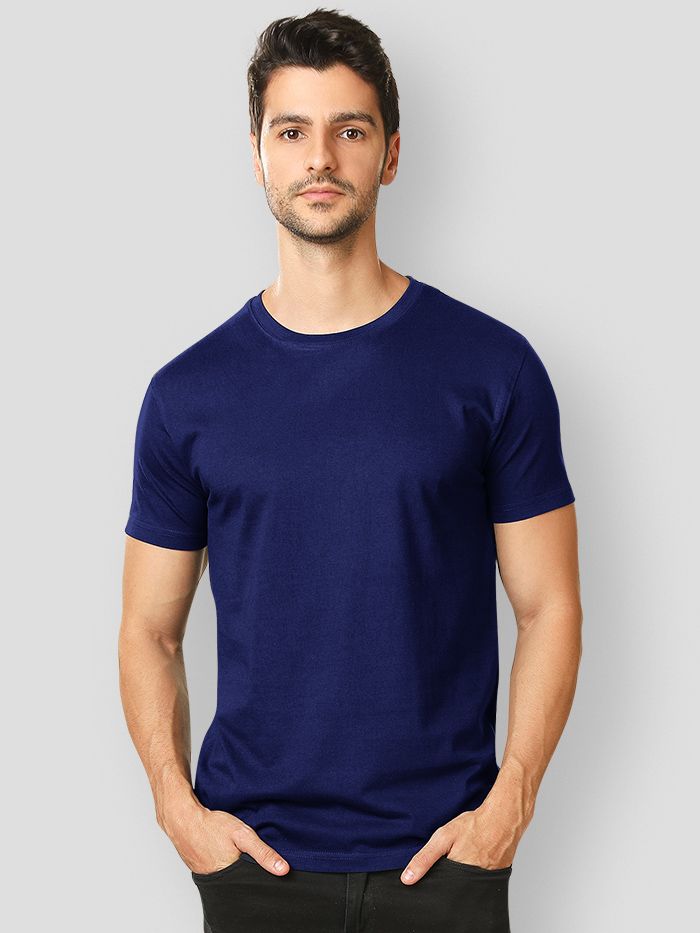 Plain t 2025 shirt navy blue