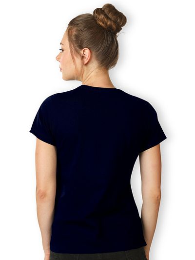 Navy Blue Women Plain T-Shirt Navy Blue Women Plain T-Shirt