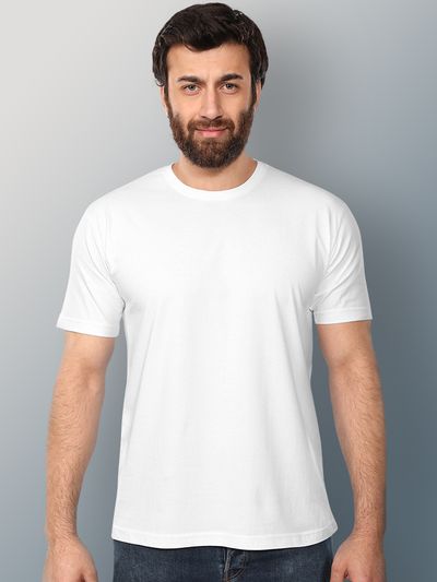 White Men Plain T-Shirt White Men Plain T-Shirt
