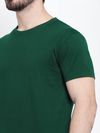 Bottle Green Plain T-Shirt