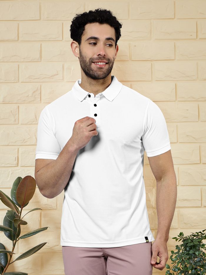 Buy Classic White Polo T shirt Online in India Beyoung