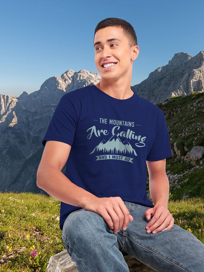 Buy Mountains Are Calling T shirt for Men Online in India Beyoung