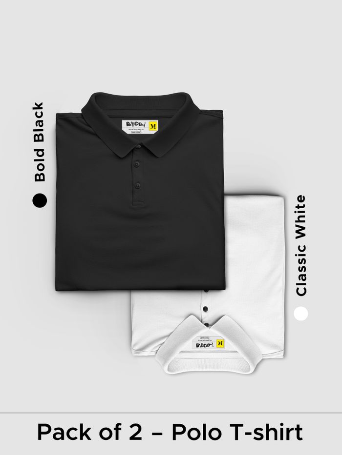 Polo t shirt deals combo pack online