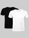Plain T-shirts Combo Black And White