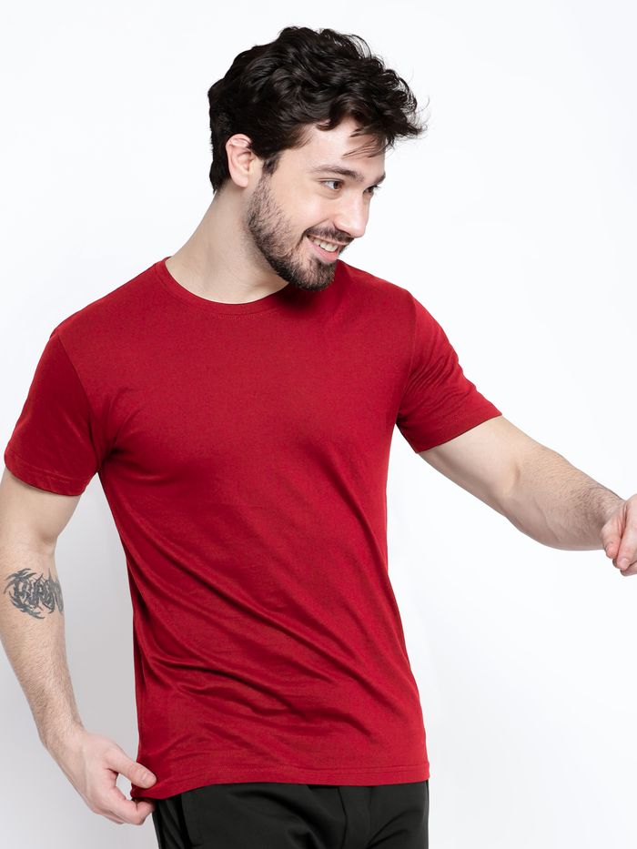 Plain deals shirt red