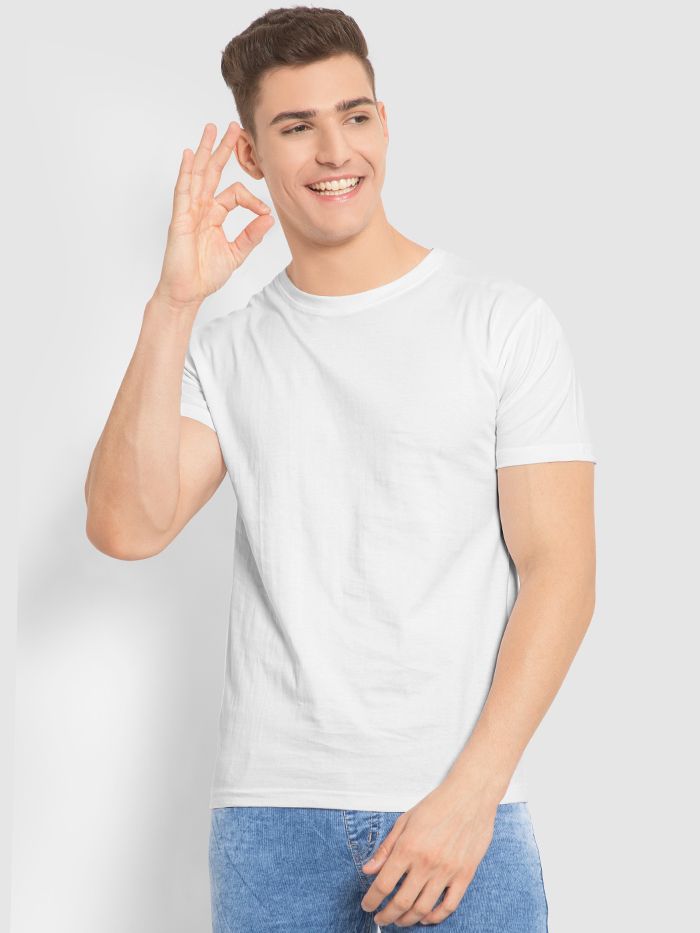 Plain white t shirt online