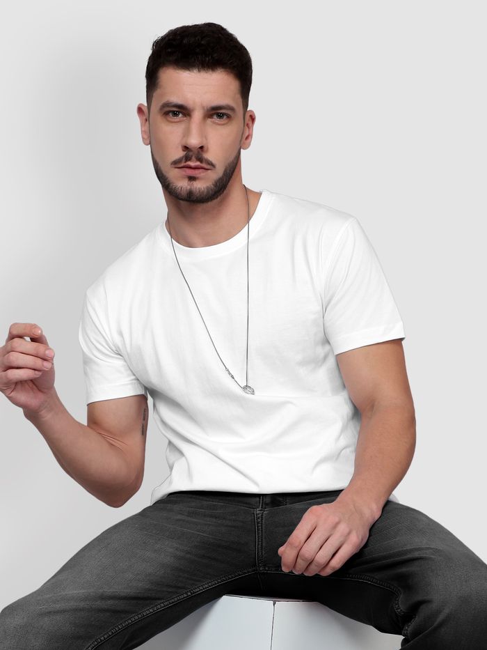 White Plain T shirt