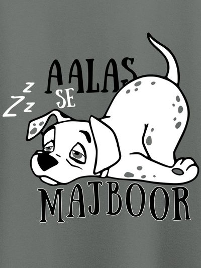 Aalas se Majboor Plus Size T shirts