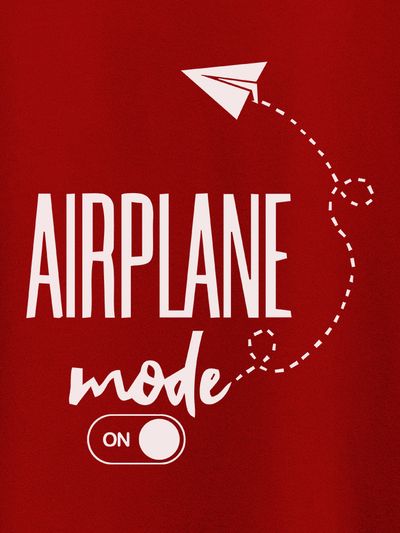 Airplane Mode On Plus Size T shirts