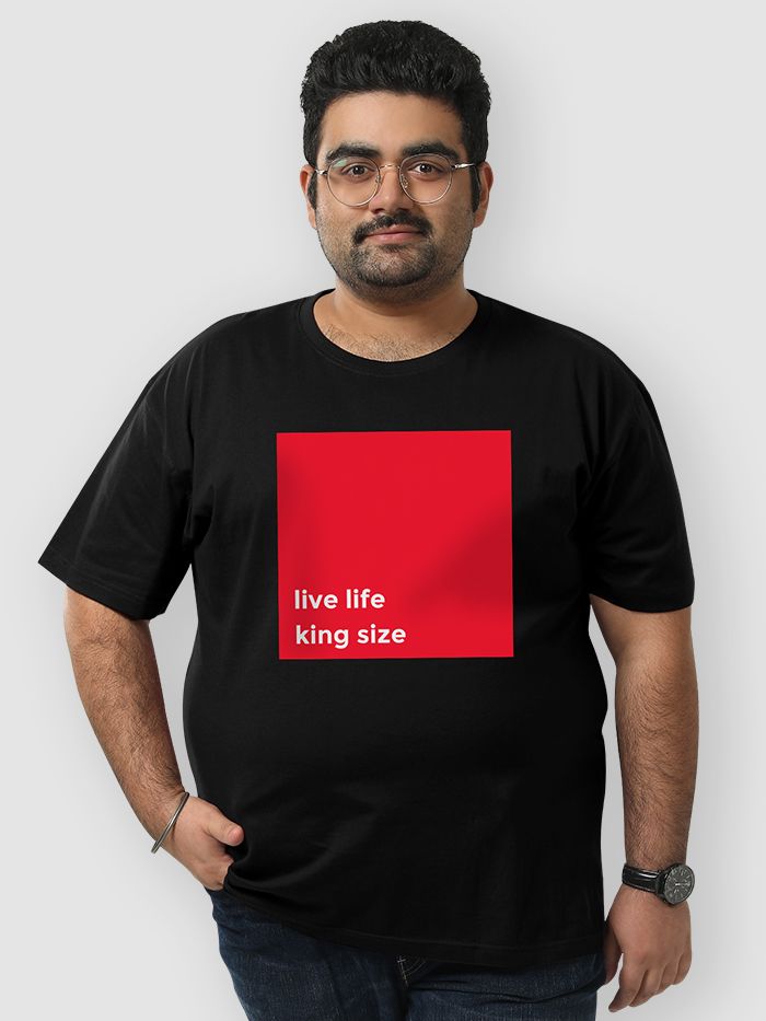 Buy King Life Plus Size T shirts T shirt Online India Beyoung