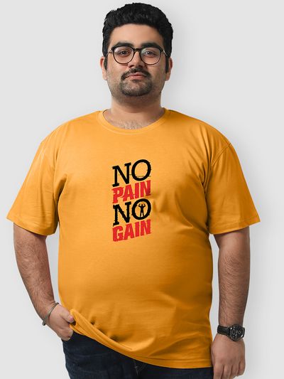 No Pain No Gain Plus Size T shirts 