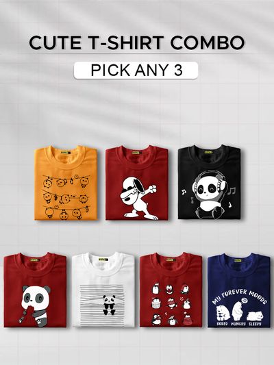 Shop men's printed plus size combo t-shirts for men online, 