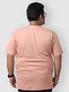 Plain Rose Pink Plus Size T-Shirt