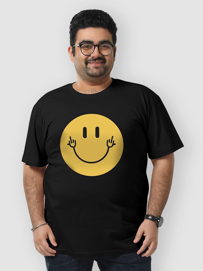 Smiley Plus Size T shirts