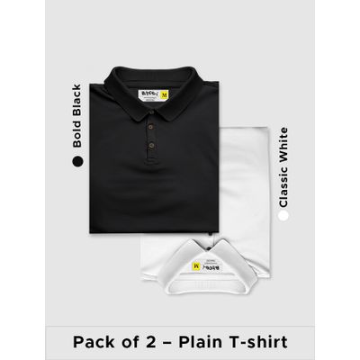 Buy Pack of 2 Polo T-shirts Combo Bold 