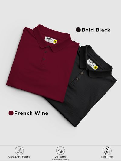 Pack of 2-Prince of Class Polo T-shirts Combo Pack of 2 Prince of Class Polo T-shirts Combo