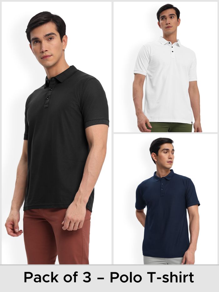 Polo t shirt shop combo pack online