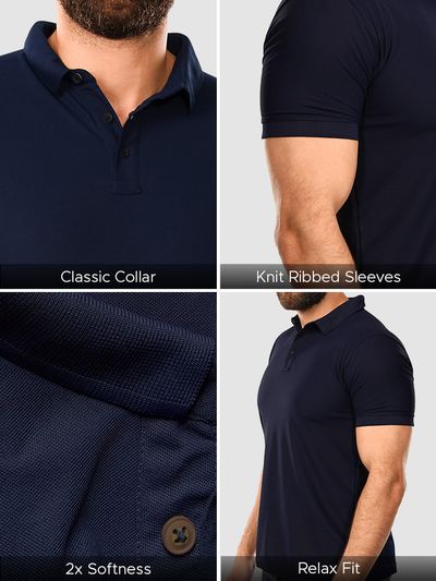 Navy Blue Polo T-shirt
