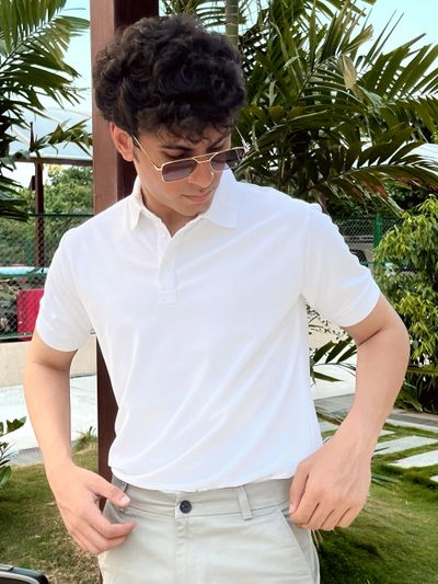 Classic White Polo T-shirts Buy Classic White Polo T shirt Online,