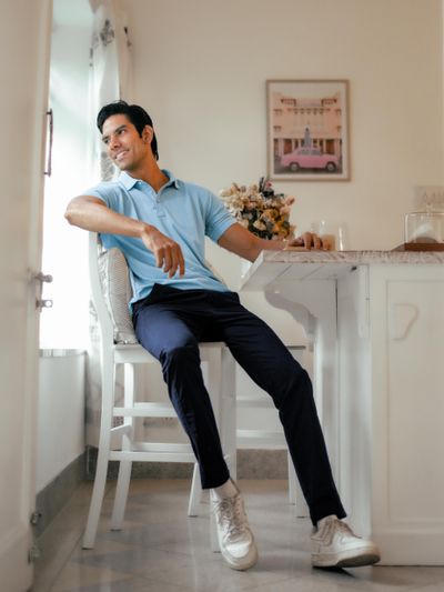 Ice Blue Polo T-shirt Ice Blue Polo T-shirt