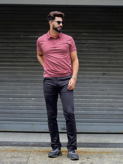 Mauve Polo T-shirt Mauve Polo T-shirt