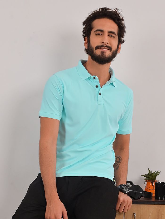 Mint shop blue top