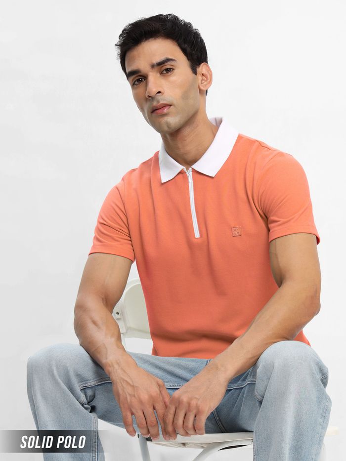 Zipper t shirt top india
