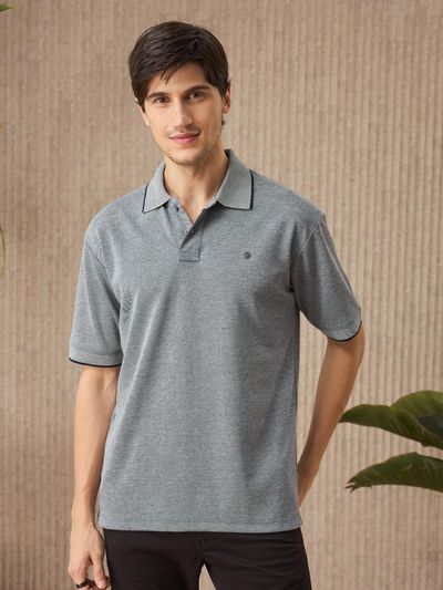 Light Grey Melange Polo T-shirt best polo t-shirt,