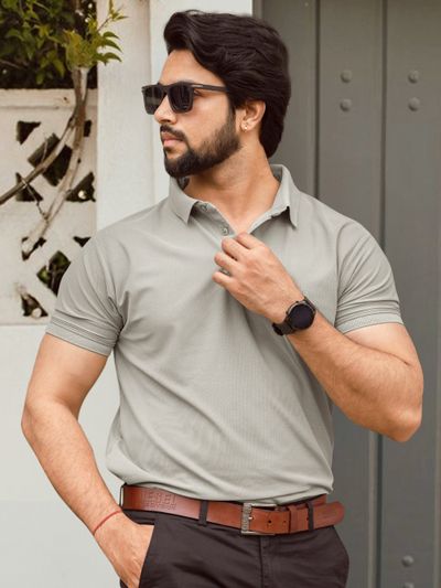 Thunder Grey Polo T-shirt, 